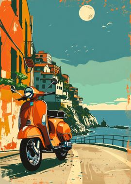 Vintage vespa