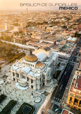 Mexican City Drone view