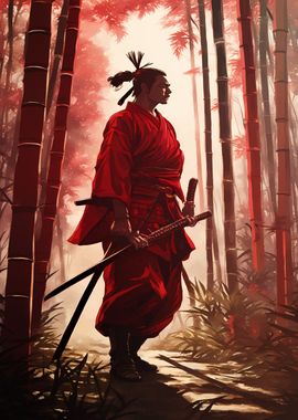 Samurai Red Bamboo