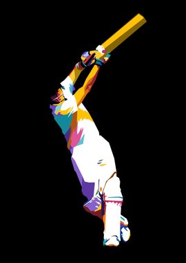 Cricket Pop Art