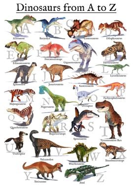 Dinosaurs from A to Z