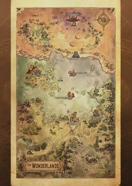 The Wonderlands Map