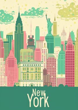 Retro New York Travel 