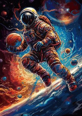 Basketball Astronaut Sport