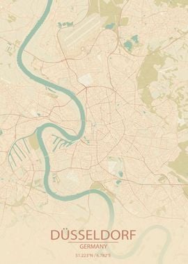 Dusseldorf Germany CityMap