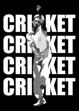 Cricket Pop Art