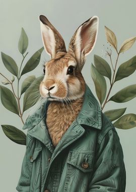 Rabbit in Green Jacket