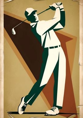 Vintage Golf Art