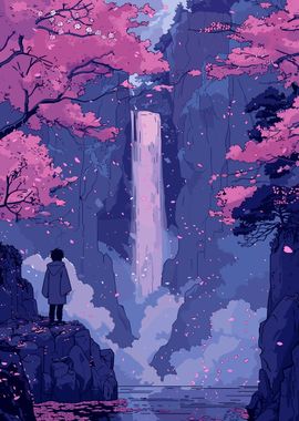 Sakura Waterfall