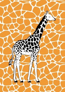 Cute Orange Giraffe