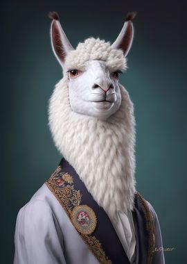 White Lama Portrait