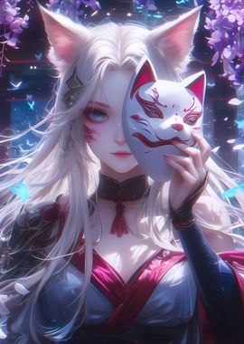 Mystic Kitsune Girl Gaze