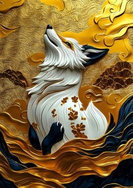 Kintsugi Gold Fox