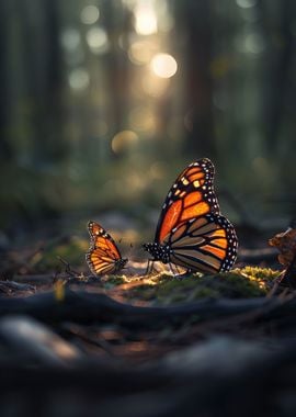 Mother And Baby Butterfly