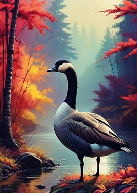 Canada Goose Painting