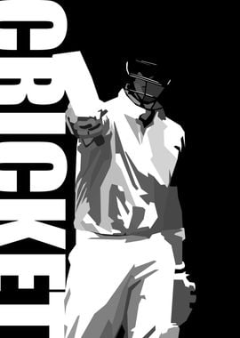 Cricket Pop Art