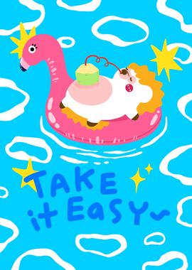 Take it easy in the pool