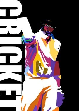 Cricket Pop Art