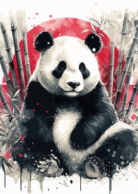 sitting panda