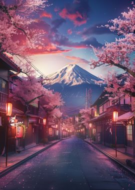 Japan Cherry Blossom Fuji