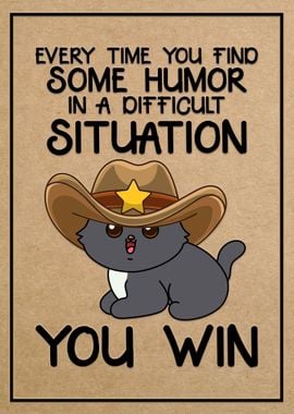 Cat Cowboy Humor