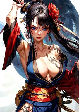 Asian Samurai Woman