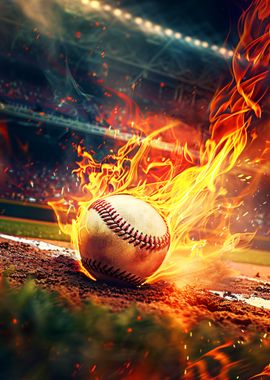 Flaming Baseball