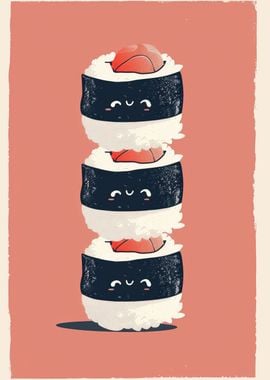 Cute Sushi Friends