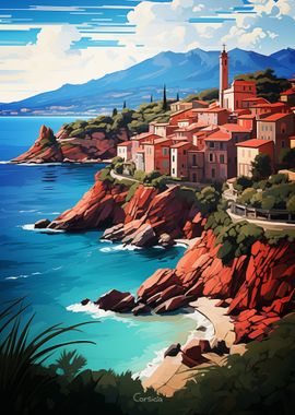 Corsica Oil Painting