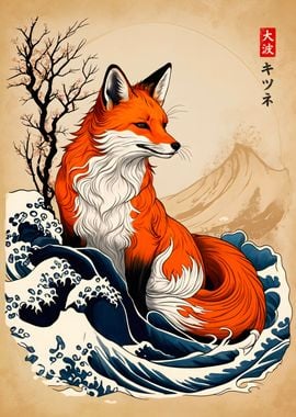 Great Wave of Kitsune