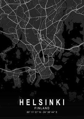 Helsinki Dark Map