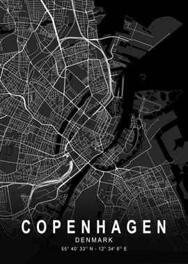 Copenhagen Dark Map