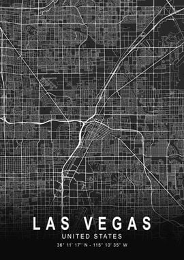 Las Vegas Dark Map