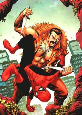 Kraven Spider-Man Battle