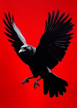 Raven Red Crow Bird