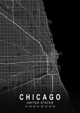 Chicago Dark Map