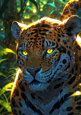 Mystical Jaguar in Jungle