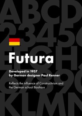 Futura font 1957