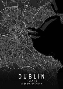 Dublin Dark Map