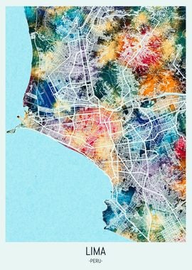 Lima Peru Map