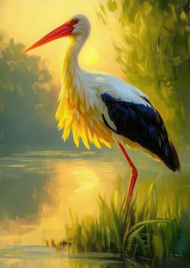 Serene Stork