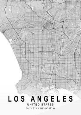 Los Angeles Light Map