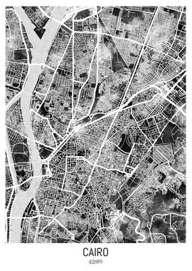 Cairo Egypt City Map