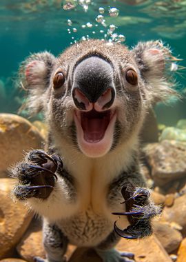 Koala Underwater