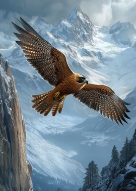 Falcon in Flight