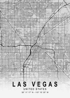 Las Vegas Light Map