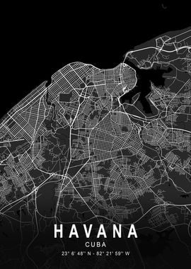 Havana Dark Map