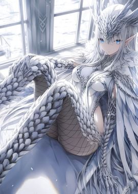 Anime Girl in Silver