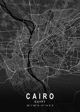 Cairo Dark Map