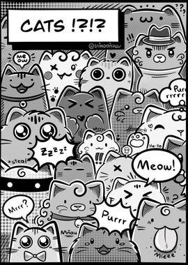 Bunch of Comic cats